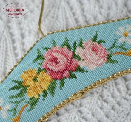 Фото Набір для вишивання хрестиком TelaArtis Плечики "Витончена блакить" Х-703