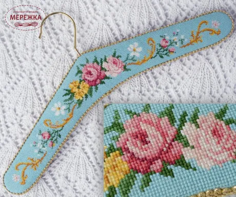 Фото Набір для вишивання хрестиком TelaArtis Плечики "Витончена блакить" Х-703