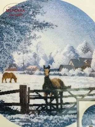 Фото Набір для вишивання хрестиком HeritageCrafts John Clayton. Лютий мороз H1057