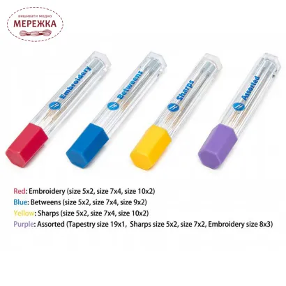 Фото Hemline Набір голок для вишивання з магнітом, 8 штук H4923