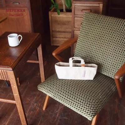 Фото Cohana Вощена сумка для рукоділля Waxed Canvas Tool Tote (Natural and Pink) 45-026