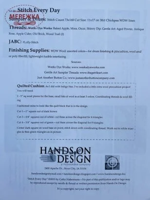 Фото Hands On Design Схема Stitch Every Day HD-34