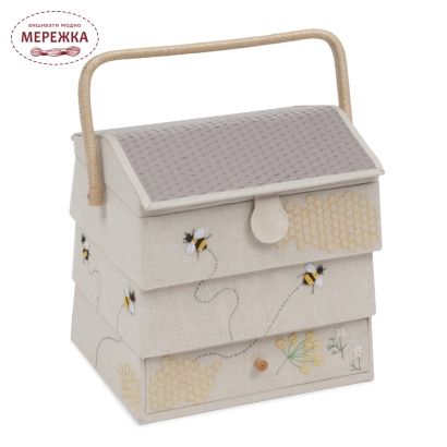 Фото Скринька для рукоділля Hobby Gift Extra Large Beehive Sewing Box Bee HGNOVXL.347