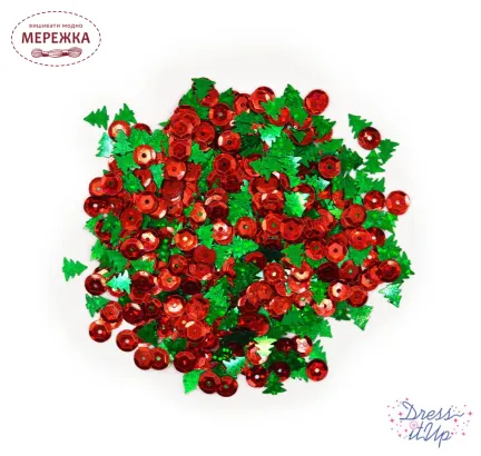 Фото Dress It Up набір пришивних декоративних елементів Bead Shakers in Holiday Pines