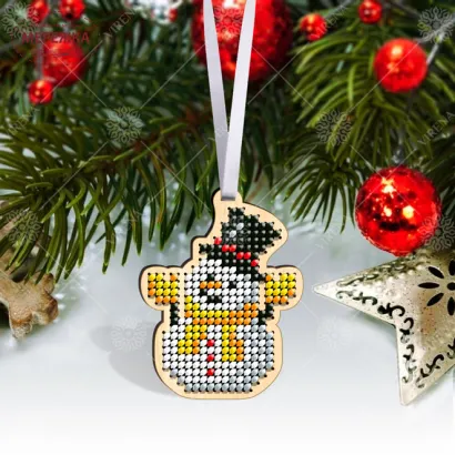 Фото іграшка новорічна Сніговик