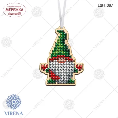 Фото іграшка новорічна для вишивання ІДН-087
