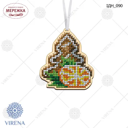 Фото іграшка новорічна для вишивання ІДН-090