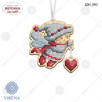 Фото іграшка новорічна під вишивку ІДН-093
