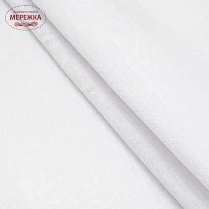 ФотоПолотно для вишиванок Ілюзія, 100% льон, біле ТПК-385 1/1