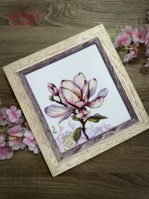 Фото Набір для вишивання хрестиком ЛЕЛЯ Весняна квітка ЛВ-167