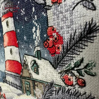 Фото Набір для вишивання хрестиком Kingdom of Handmade Зимовий маяк LH-02