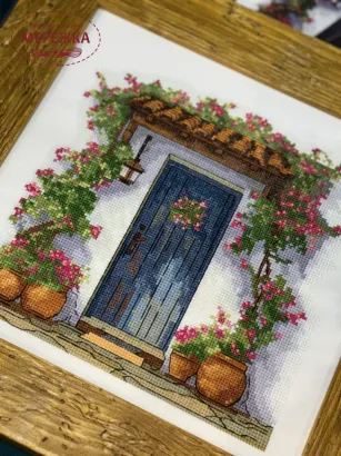 Фото Набір для вишивання хрестиком ЛЕЛЯ Обійми бугенвілії ЛВ-172