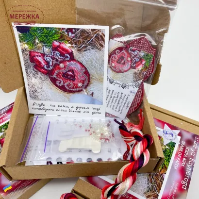 Фото Набір для вишивання хрестиком Сузір'я Єдинорога Іскра віри (прозора з гнучкого пластика з підвісом) К2 гн