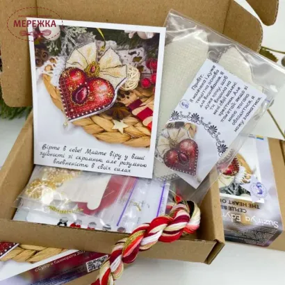 Фото Набір для вишивання хрестиком Сузір'я Єдинорога Серце віри (прозора з гнучкого пластика) 1032