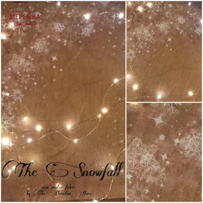 Фото Рівномірне полотно The Primitive Hare ручного фарбування The Snowfall 30 ct 38*48 см.