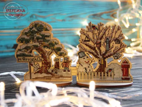 Фото Набір для вишивання хрестиком Фрузелок Зимові околиці 0517