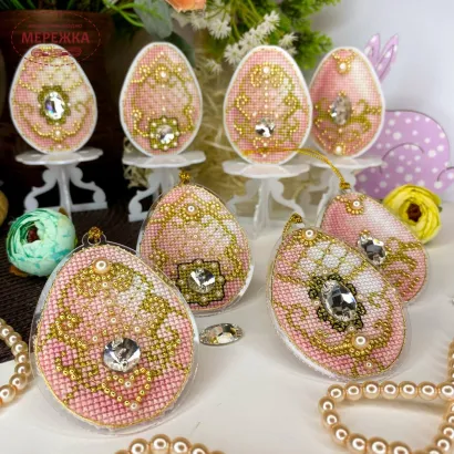 Фото Набір для вишивання хрестиком Сузір'я Єдинорога Перлинні скарби (основа прозора з гнучкого пластика з підвісом) 1054*