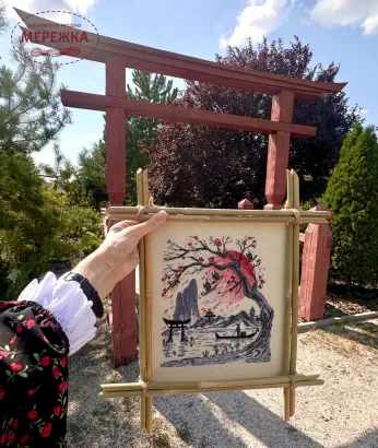 Фото Набір для вишивання хрестиком Kingdom of Handmade Червоне сонце Сходу (рівномірка) KGD-01