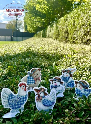 Фото Набір для вишивання хрестиком Kingdom of Handmade на акрилі. Порцеляновий кролик PR-04