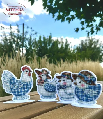 Фото Набір для вишивання хрестиком Kingdom of Handmade на акрилі. Порцеляновий кролик PR-04