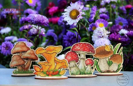 Фото Набір для вишивання хрестиком Фрузелок Лисички 1422