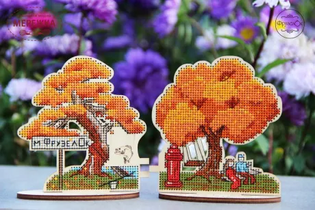 Фото Набір для вишивання хрестиком Фрузелок Осінні околиці 0523
