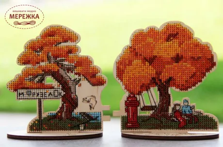 Фото Набір для вишивання хрестиком Фрузелок Осінні околиці 0523