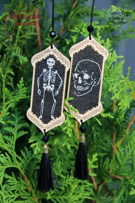 Фото Набір для вишивання хрестиком Фрузелок Скелет 0409