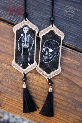 Фото Набір для вишивання хрестиком Фрузелок Скелет 0409