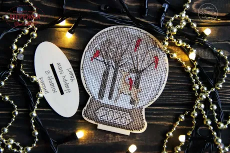 Фото Набір для вишивання хрестиком Фрузелок Сніжна куля 1039