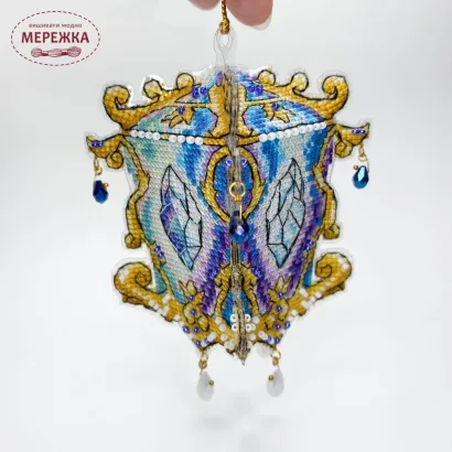 Фото Набір для вишивання хрестиком Сузір'я Єдинорога Магічний ліхтарик (прозора з гнучкого пластика з підвісом) 1063