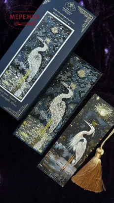 Фото Набір для вишивання хрестиком Kingdom of Handmade Закладка Чапля BMKN-01