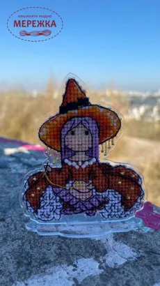 Фото Набір для вишивання хрестиком Сузір'я Єдинорога Відьмочки 2в1 (акрил+підставка) 1067 а