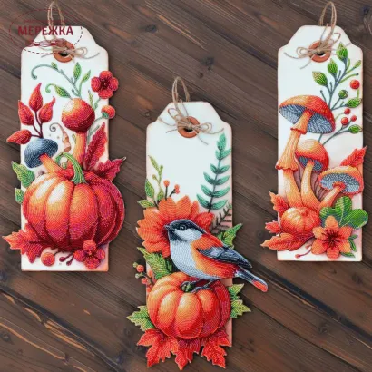 Фото Набір для вишивання бісером TelaArtis Барви осені-1 (гарбузик) NV-401