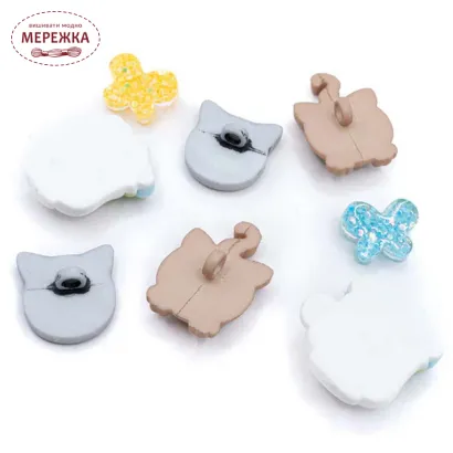 Фото Dress It Up набір пришивних декоративних гудзиків It`s A Cat Thing 13470