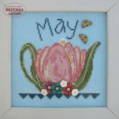 Схема для вишивання Just Another Button May Tea Pot фото