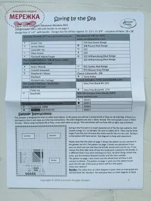 Фото Jeannete Douglas Designs схема Spring by the Sea