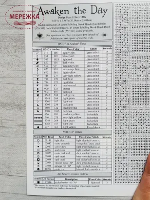 Cхема для вишивання JimShore Awaken the Day фото