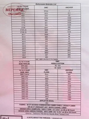 Фото JustNan схема для вишивання Bellemeade JN178