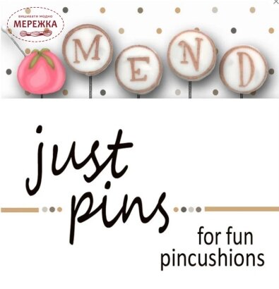 Фото Рахункові голки (піни) Just Another Button M is for Mend jp209