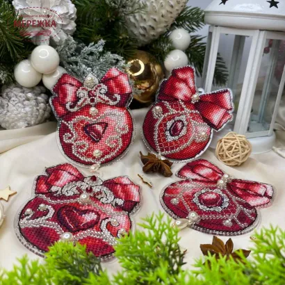 Фото Набір для вишивання хрестиком Сузір'я Єдинорога Іскра кохання (прозора з гнучкого пластика з підвісом) К3 гн