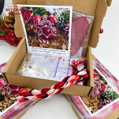 Фото Набір для вишивання хрестиком Сузір'я Єдинорога Іскра кохання (прозора з гнучкого пластика з підвісом) К3 гн