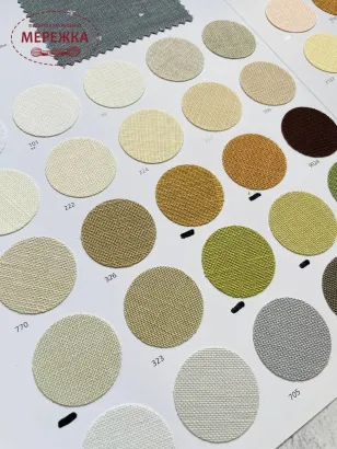 Фото зразків полотна Белфаст