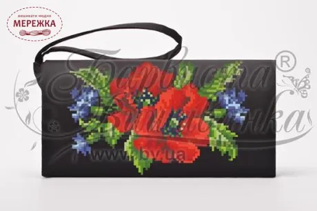 Клатч КЛ013 чорний Барвиста