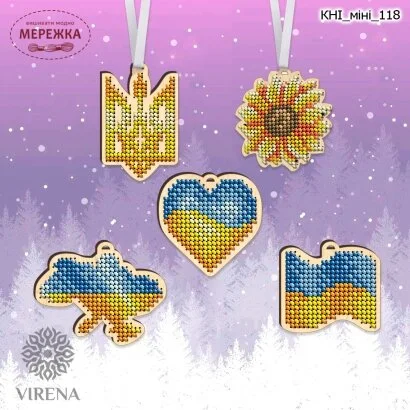 Фото VIRENA комплект новорічних іграшок КНІ_міні_118