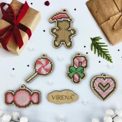 Фото VIRENA комплект новорічних іграшок КНІ_міні_123
