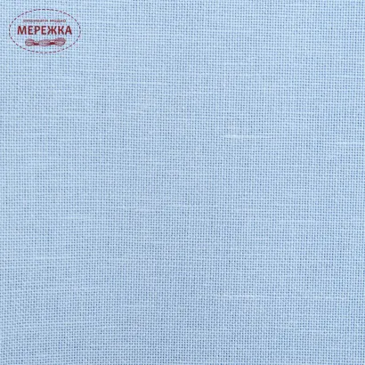 Фото Домоткане полотно Коломбіна льон/бавовна, колір Холодний блакитний