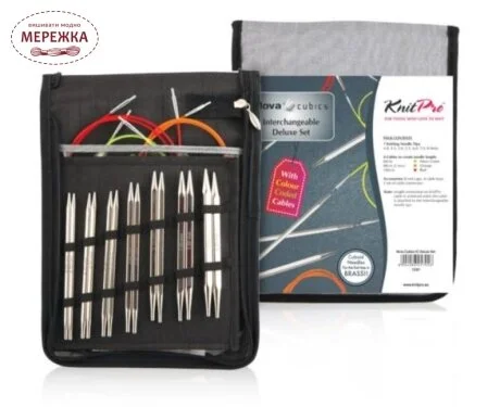 Фото KnitPro набір знімних металевих спиць Nova Cubics 12361