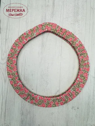 Фото Чохол для п'ялець Chameleon для Nurge №4 та для діаметру 28-30 см амер.бавовна (квіти золоті+рожеві)