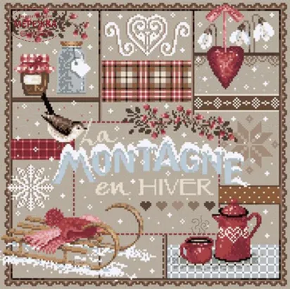 Фото Madame la Fee Схема La Montagne en Hiver -150 988085